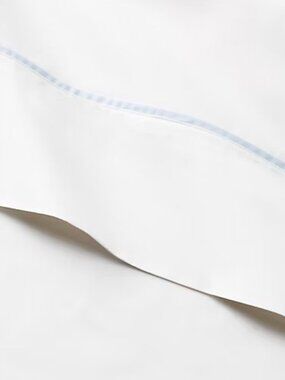 Ralph Lauren Organic Cotton Percale Palmer Flat Sheet KING Sky Blue MSRP $200